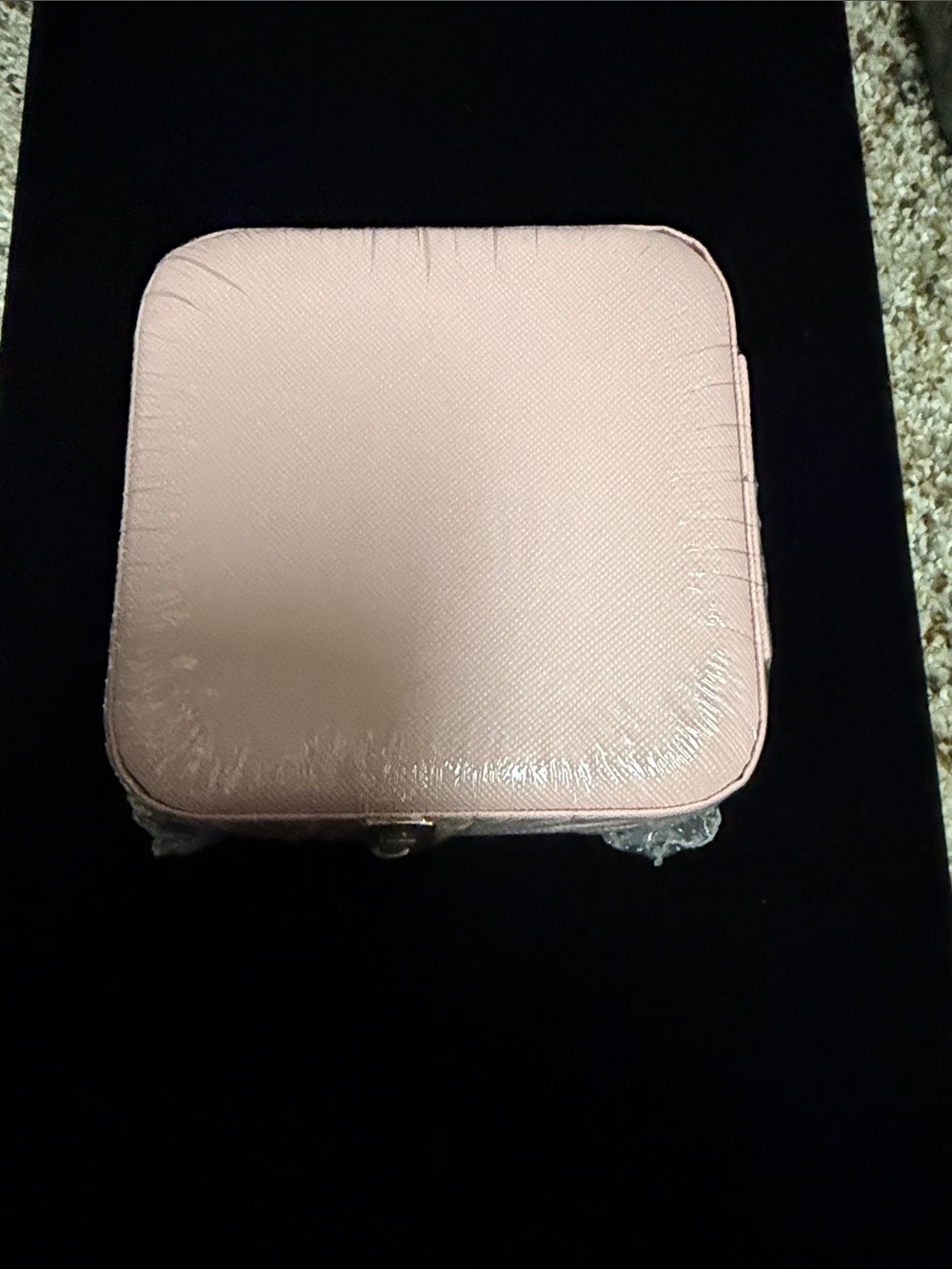 Square Pink Jewelry Case